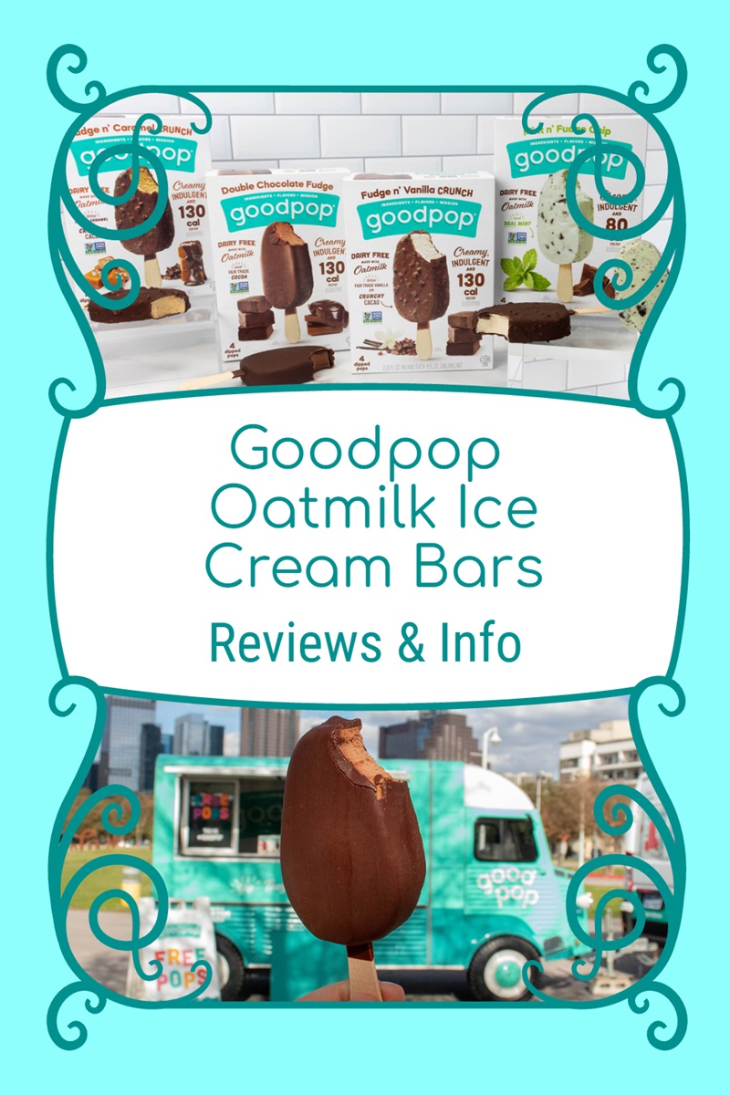 Goodpop Oatmilk Ice Cream Bars Reseñas e información: 4 variedades, todas sin lácteos, sin gluten, sin nueces, sin soya y veganas