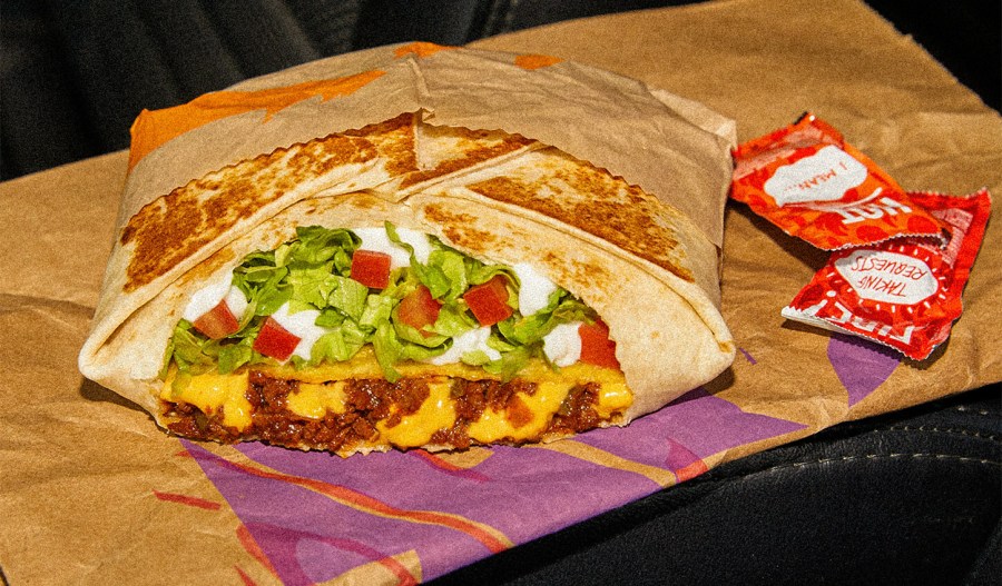 Wrap crujiente vegano de Taco Bell 